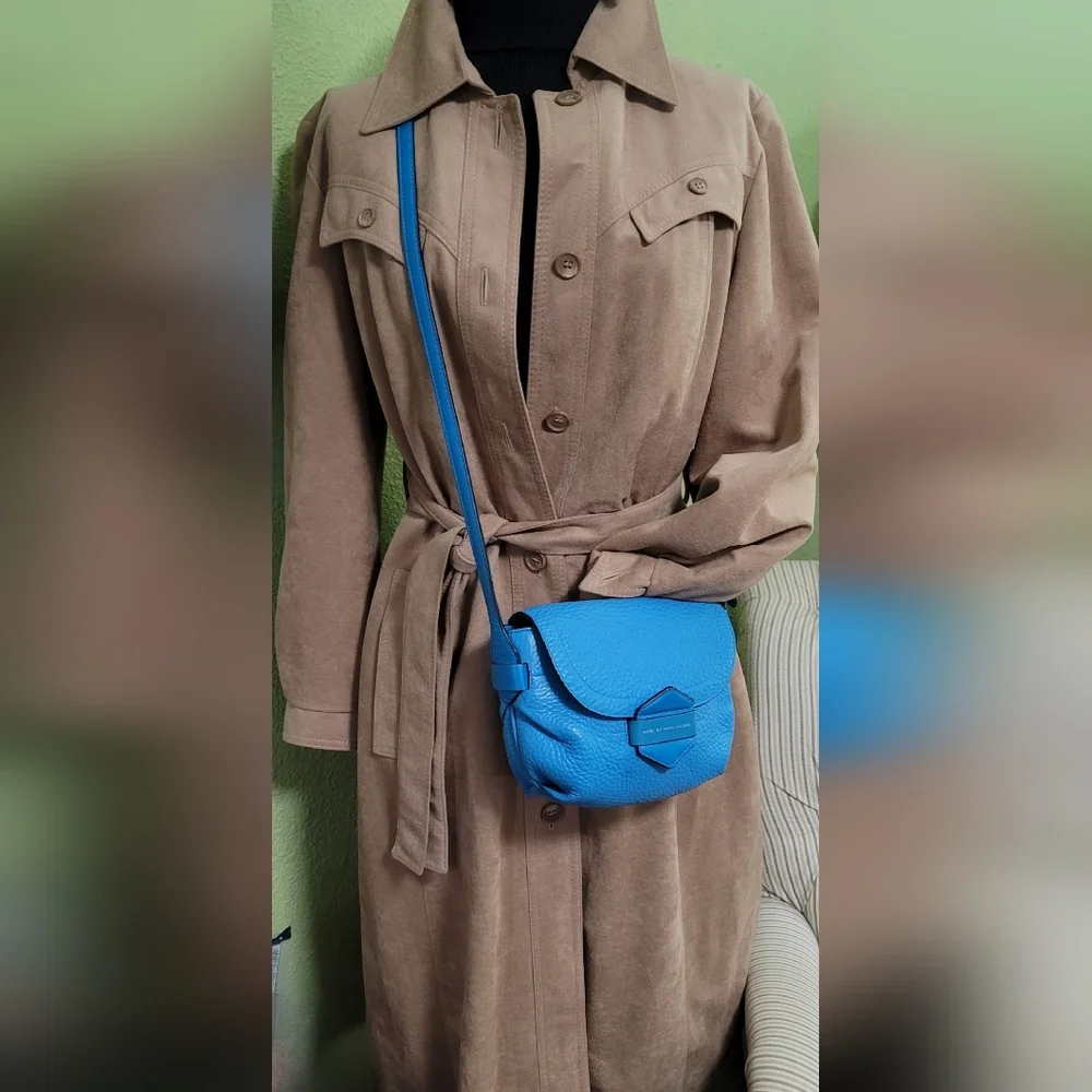 Marc by Marc Jacobs Vibrant Aquamarine Half Pipe Annabel Crossbody Shoulder Bag - Picture 3 of 16